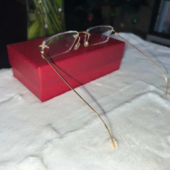 Cartier Glasses (Authenic Men's Eyewear) 18k Gold CT00700-001 B31C87L0
